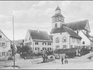 Schwarz Weiß Bild Rathausplatz